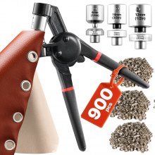 Grommet Tool Kit 900 PCS 1/4 Inch 3/8 Inch 1/2 Inch Metal Eyelets Grommets