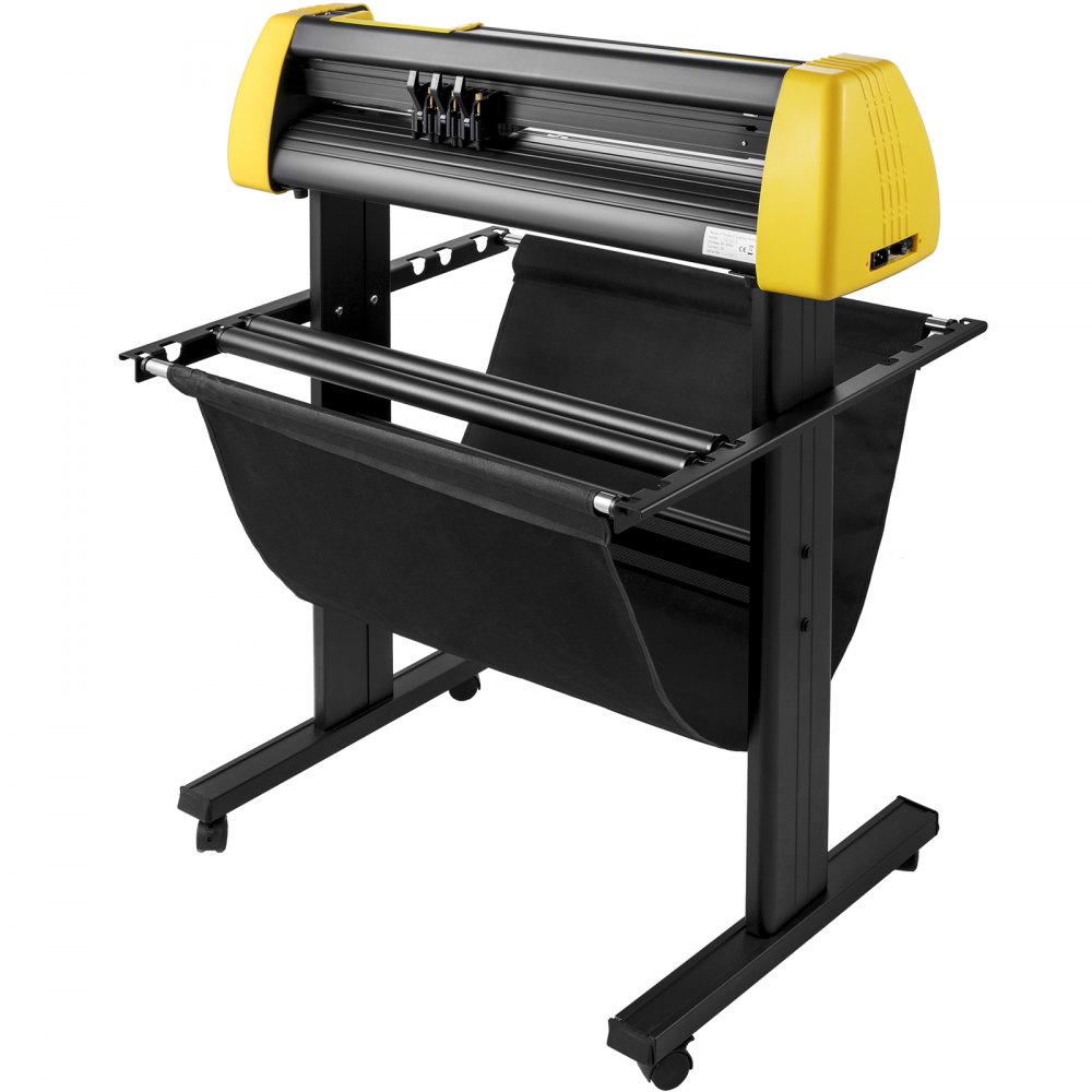 VEVOR Vinyl Cutter Machine, 28 in / 720 mm Max Paper Feed Cutting Plotter, Automatic Camera Contour Cutting LCD Screen Printer w/Stand Adjustable Force and Speed for Sign Making Plotter Cutter