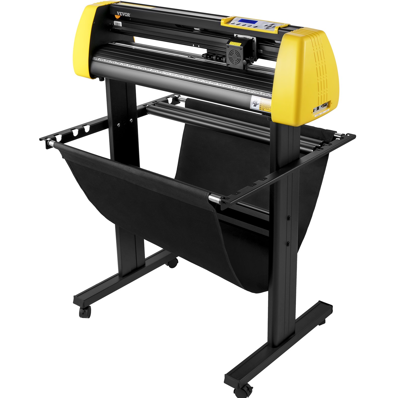 VEVOR Vinyl Cutter Machine, 28 in / 720 mm Max Paper Feed Cutting Plotter, Automatic Camera Contour Cutting LCD Screen Printer w/Stand Adjustable Force and Speed for Sign Making Plotter Cutter