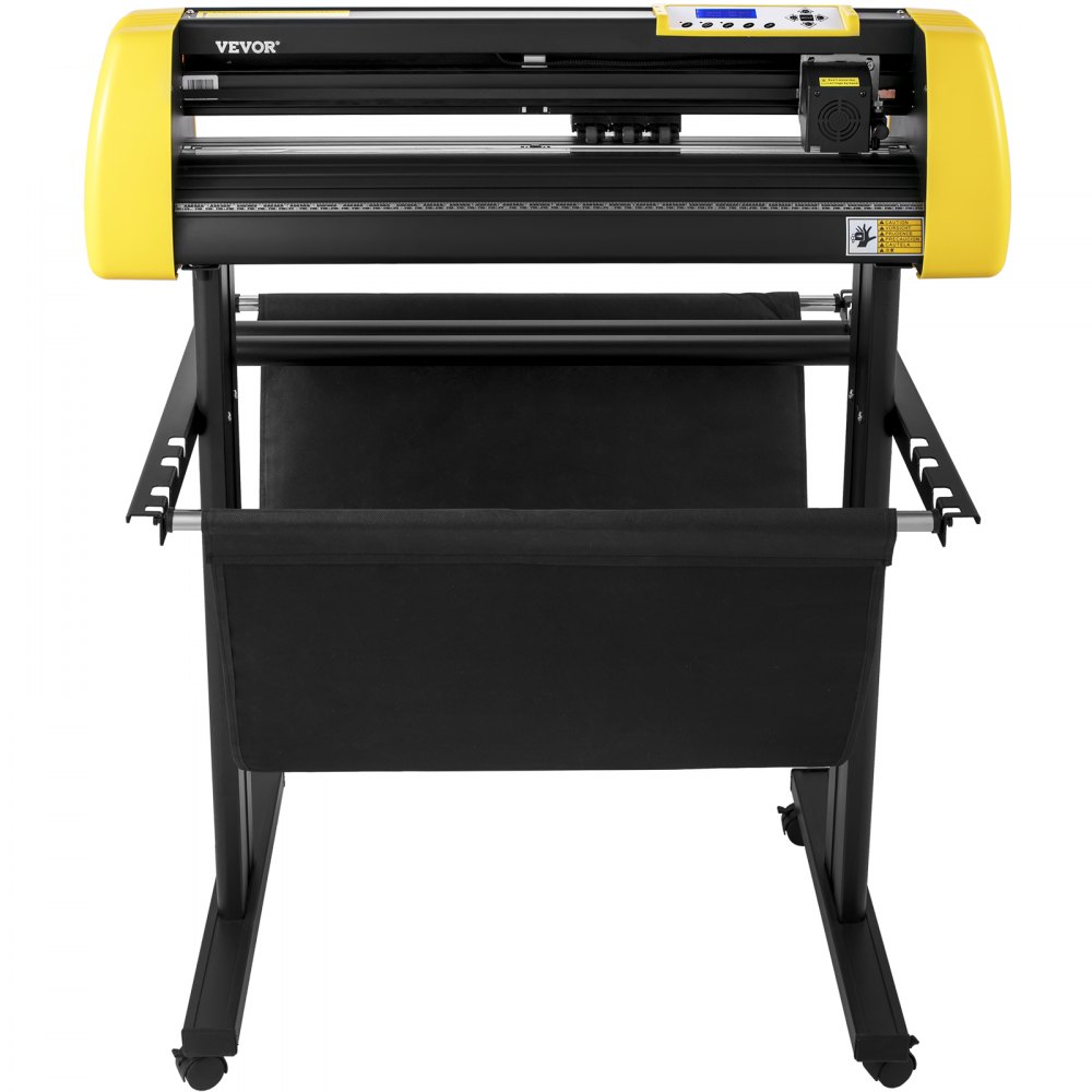 VEVOR Vinyl Cutter Machine, 34 in / 870 mm Max Paper Feed Cutting Plotter, Automatic Camera Contour Cutting LCD Screen Printer with Stand Adjustable Force and Speed for Sign Making Plotter Cutter