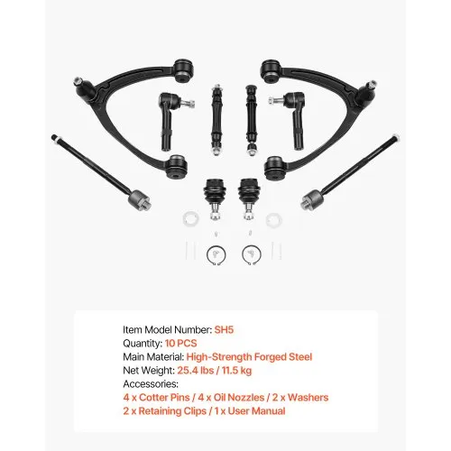 Par De Brazos De Control Superiores Delanteros Para Chevy Tahoe, GMC Y Cadillac (2019-2023) – Reemplazo Directo