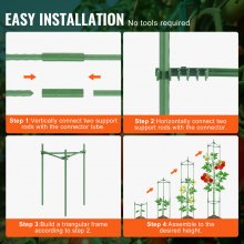 VEVOR 4-pakker tomatbur for hage 63" støttebur for tomatplanter