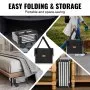 VEVOR Dog Stair for Cars 5-step Folding Dog Steps Aluminum Loads up to 68 kg