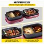VEVOR 2 in 1 Electric BBQ Pan Grill Hot Pot Foldable Hot Pot BBQ Grill 2100W