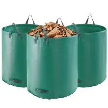 3-Pack 72 Gallon Reusable Yard Waste Bag Garden Leaf Trash Container Lawn Garden