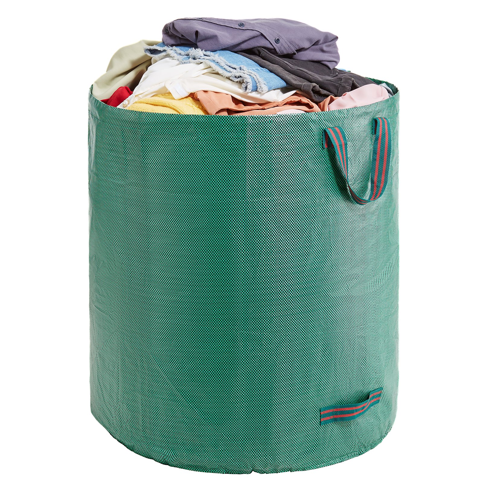 VEVOR 3-Pack 72 Gallon Reusable Yard Waste Bag, Large Lawn Garden Bags, Heavy Duty Collapsible Garden Leaf Trash Container, Stand-Up Grass Clipping Bin, with Reinforcement Ring and Handles, 26.4x30 in