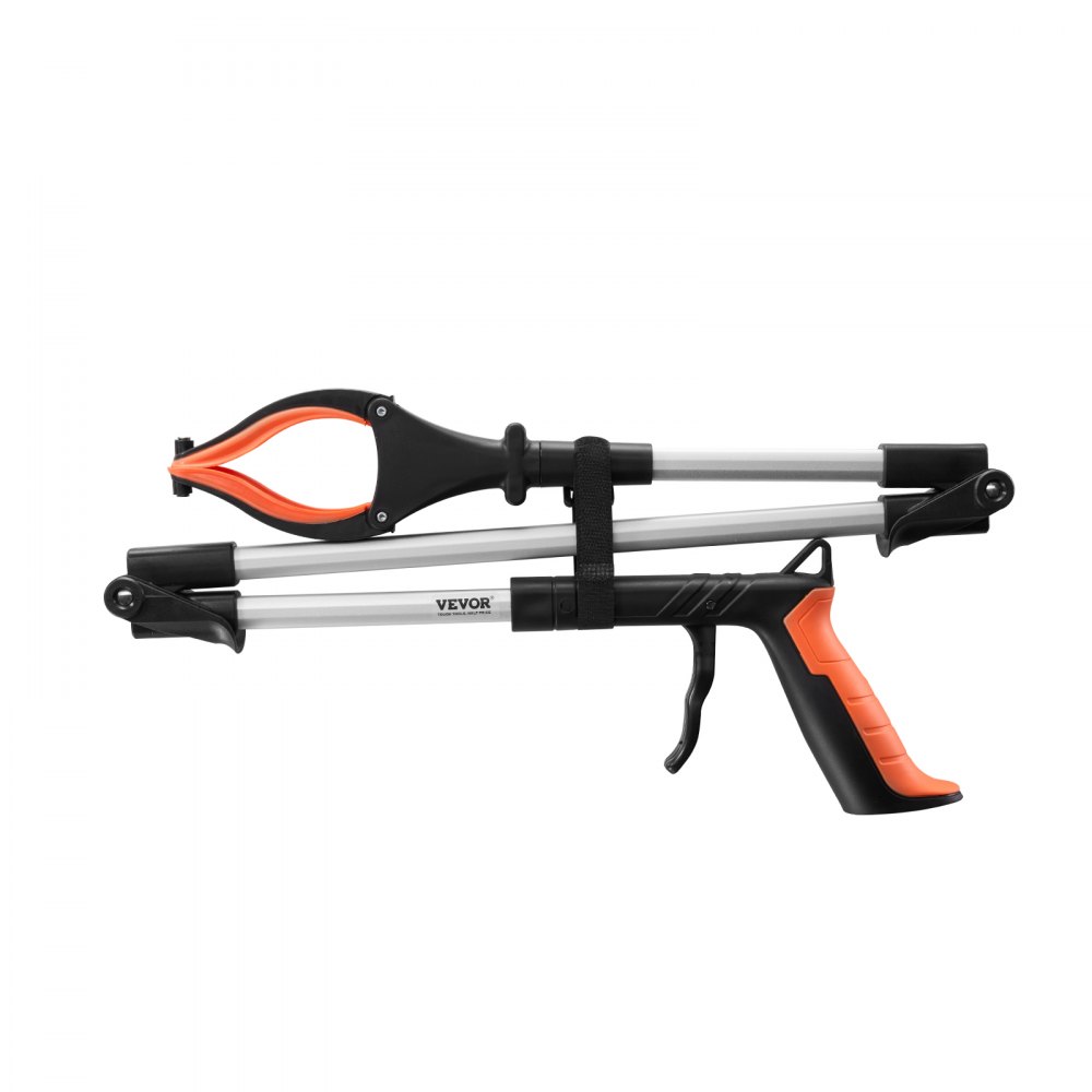VEVOR Grabber Reacher Tool, 43" Foldable Reacher Grabber Pickup Tool with 360° Rotating Jaw, Magnet and LED Light, Lightweight Grabber Reacher Tool for Seniors, Extra Long Trash Picker Upper Grabber