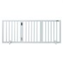 VEVOR Free Standing Dog Gate, 24" H x 60" W Freestanding Pet Gate, 3 Panels Foldable Dog Gate for Wide and Narrow Passageways, Expandable Dog Barrier with Silent Foot Support for Indoor, White