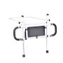 VEVOR Bed Rails for Elderly Adults, 180° Foldable Bed Assist Rails for Seniors, 204.12 kg Loading Bed Side Rails Bed Cane with 4-Level Adjustable Handle, Storage Pocket Fits King Queen Full Twin Bed