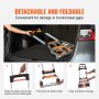 VEVOR Folding Hand Truck, 140 kg Load Capacity, Aluminum Portable Cart, Convertible Hand Truck and Dolly with Telescoping Handle and PP+TPR Wheels, Ultra Lightweight Super Strong for Moving Warehouse