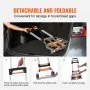 VEVOR Folding Hand Truck, 140 kg Load Capacity, Aluminum Portable Cart, Convertible Hand Truck and Dolly with Telescoping Handle and PP+TPR Wheels, Ultra Lightweight Super Strong for Moving Warehouse