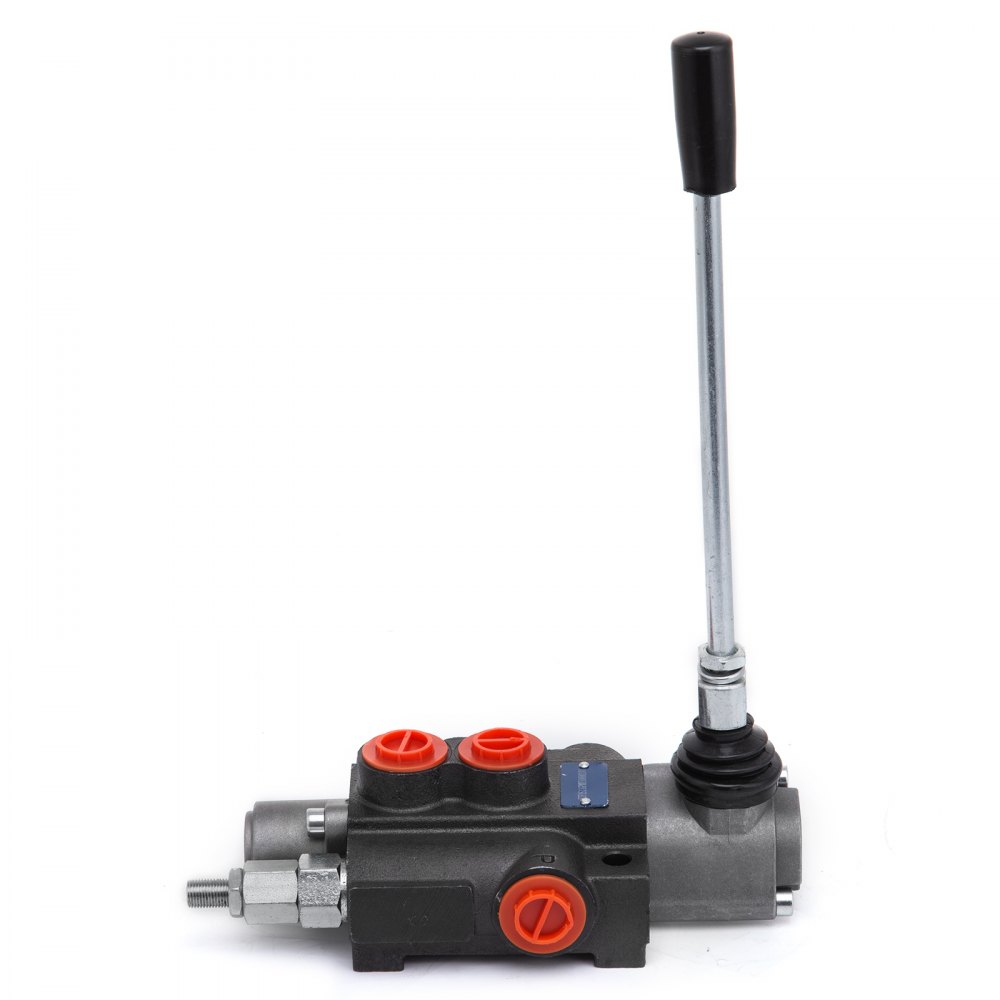 Válvula de control direccional hidráulica de 1 carrete VEVOR, válvula hidráulica de 11 Gpm, válvula de control hidráulica de doble efecto para tractores, cargadores, tanques