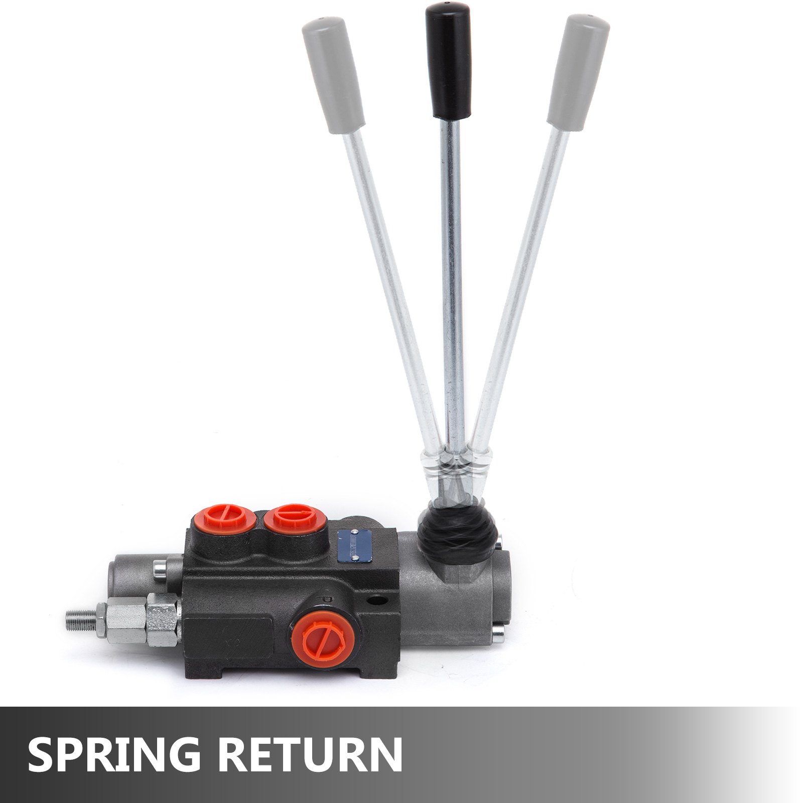Válvula de control direccional hidráulica de 1 carrete VEVOR, válvula hidráulica de 11 Gpm, válvula de control hidráulica de doble efecto para tractores, cargadores, tanques
