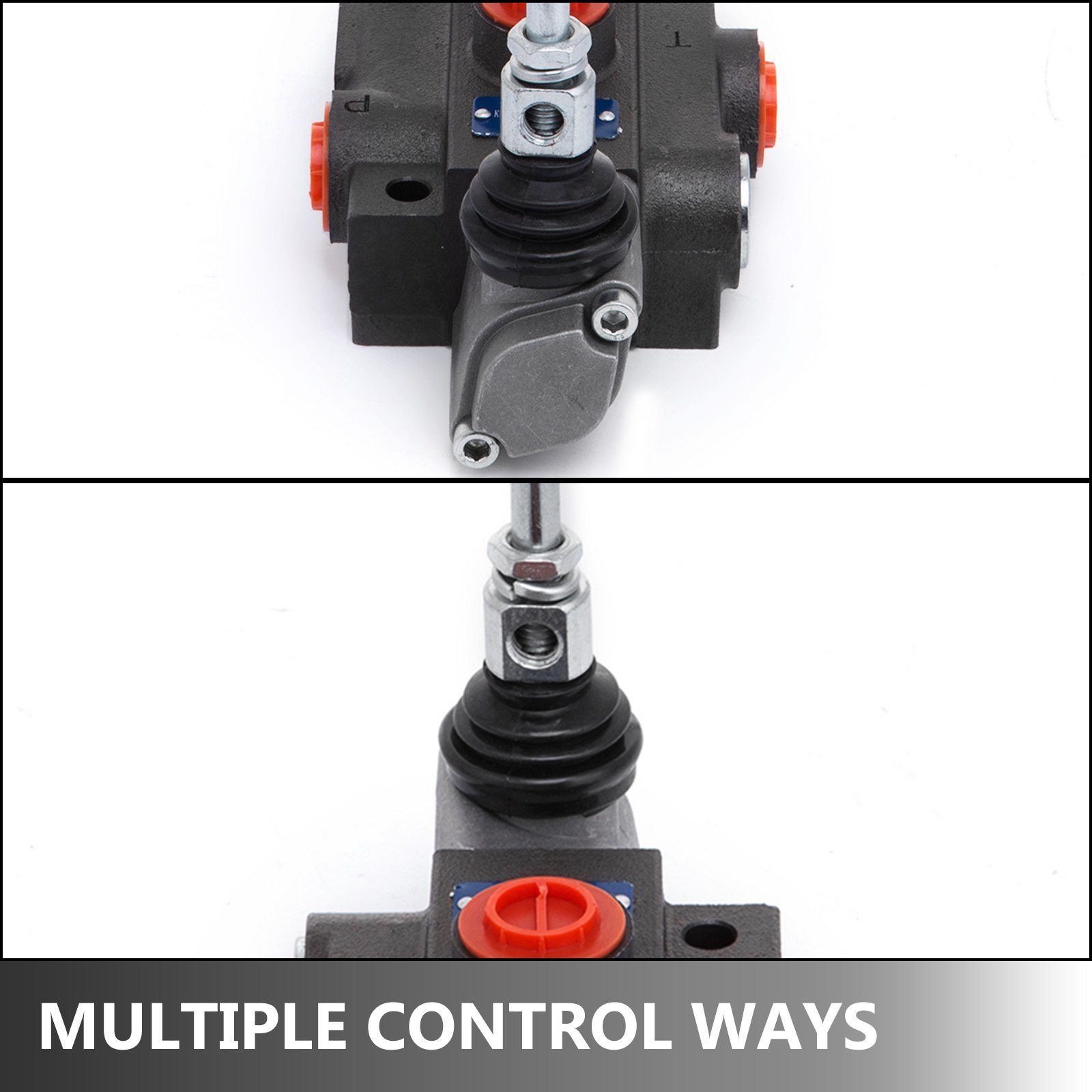 Válvula de control direccional hidráulica de 1 carrete VEVOR, válvula hidráulica de 11 Gpm, válvula de control hidráulica de doble efecto para tractores, cargadores, tanques