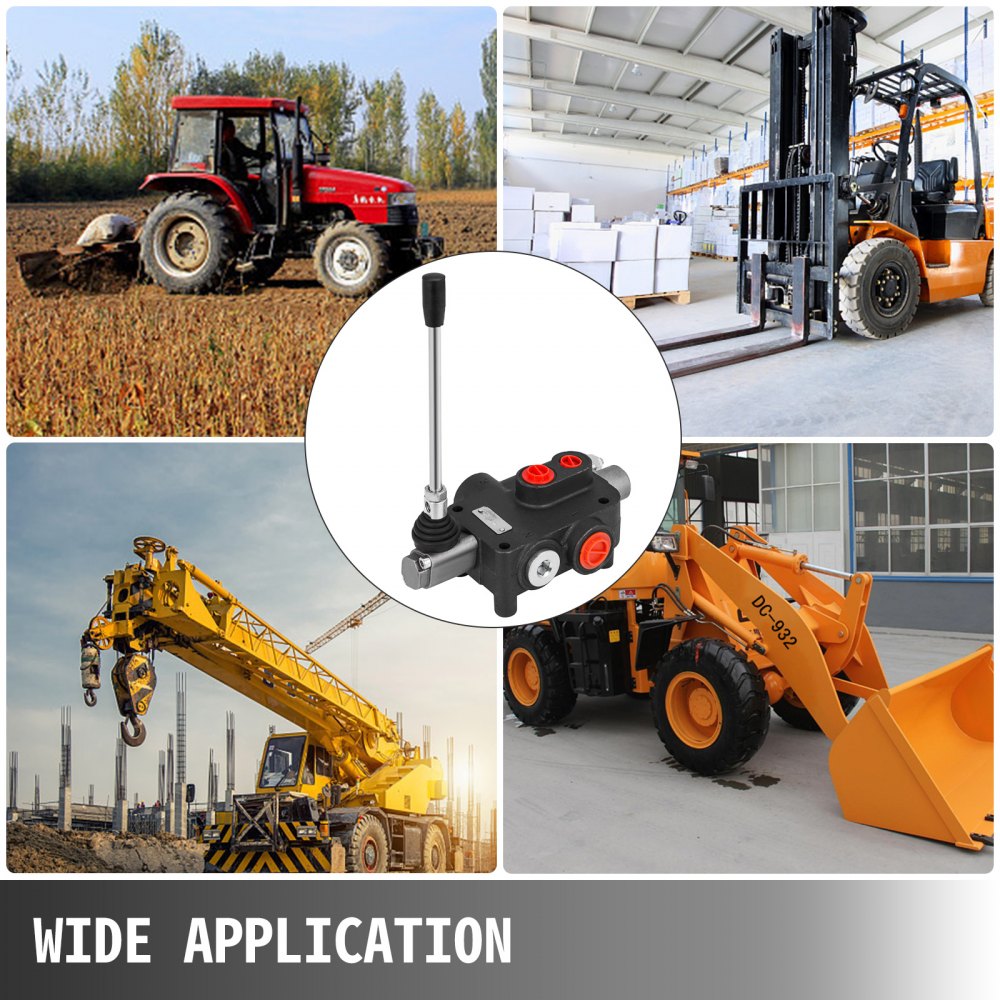 1 Spool Hydraulic Directional Control Valve 21 GPM Acting loaders Small Tractors