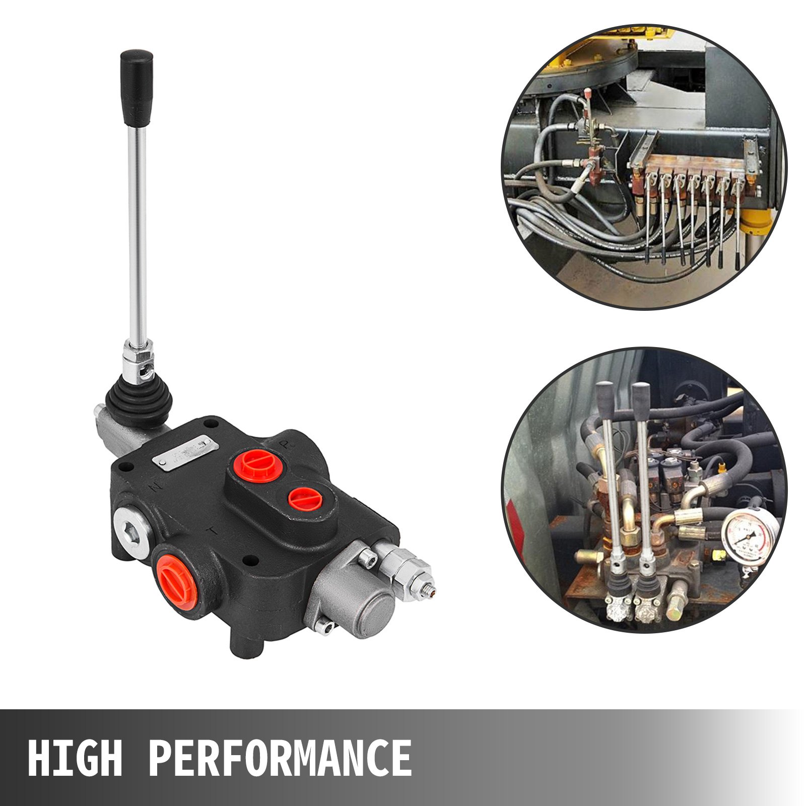 1 Spool Hydraulic Directional Control Valve 21 Gpm Motors Spool Double Acting
