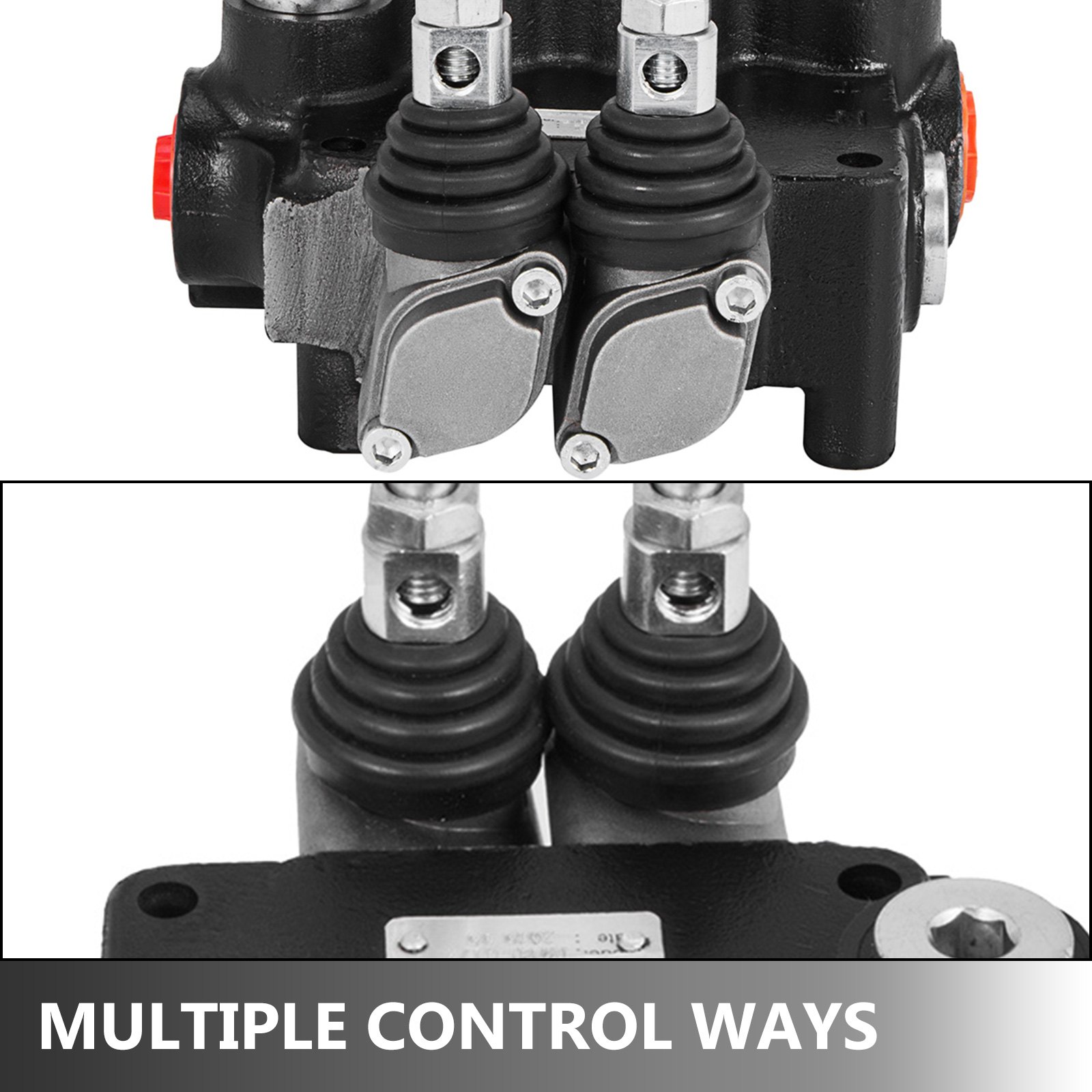 VEVOR 2 Spool Hydraulic Control Valve 21 GPM Double Acting  Motors 3600 PSI