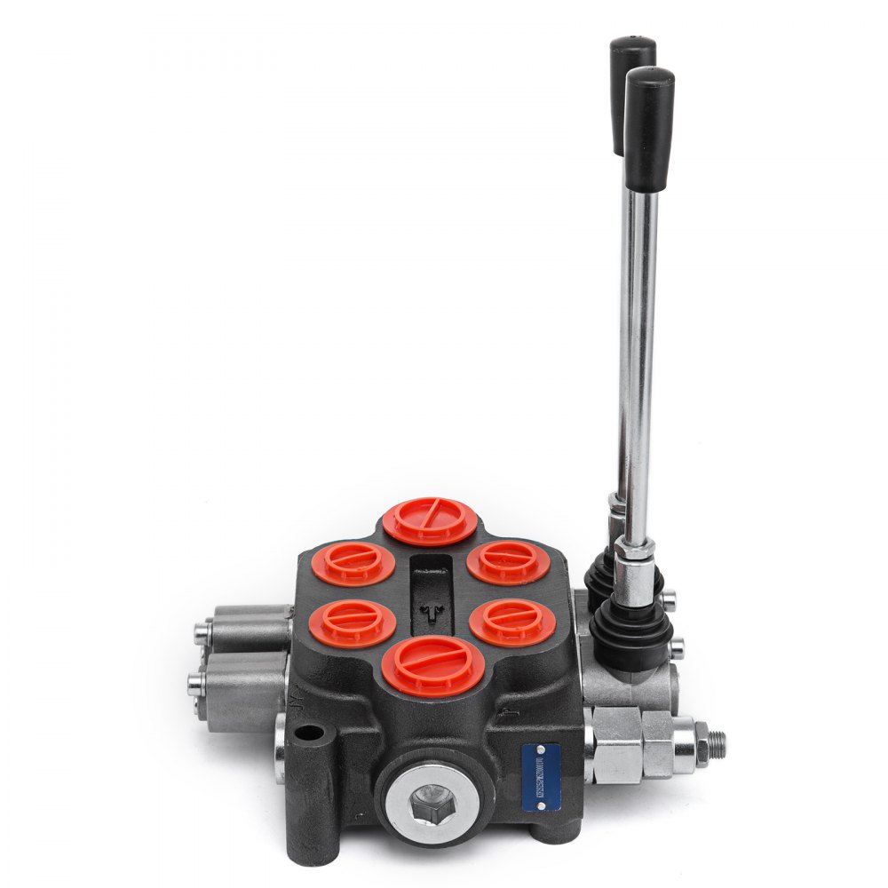 VEVOR Hydraulic Control Valve 2 Spool Hydraulic Directional Control Valve 25 GPM Hydraulic Valve Double Acting for Tractors loaders Tanks 3000PSI