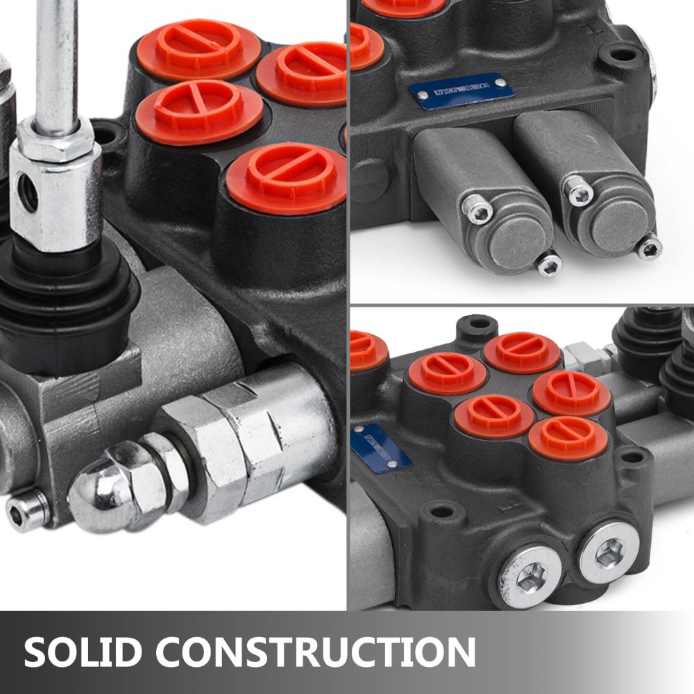 2 Spool Hydraulic Control Valve 8gpm 3500psi Log Splitter Pump Spring Center