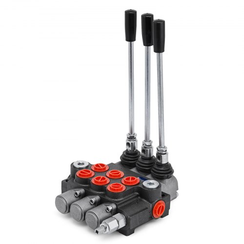 VEVOR 3 Spool hydraulic control valve,hydraulic valve unibody 3 spool valve ,Hydraulic Directional Control Valve 11gpm 40 L Double Acting Cylinder
