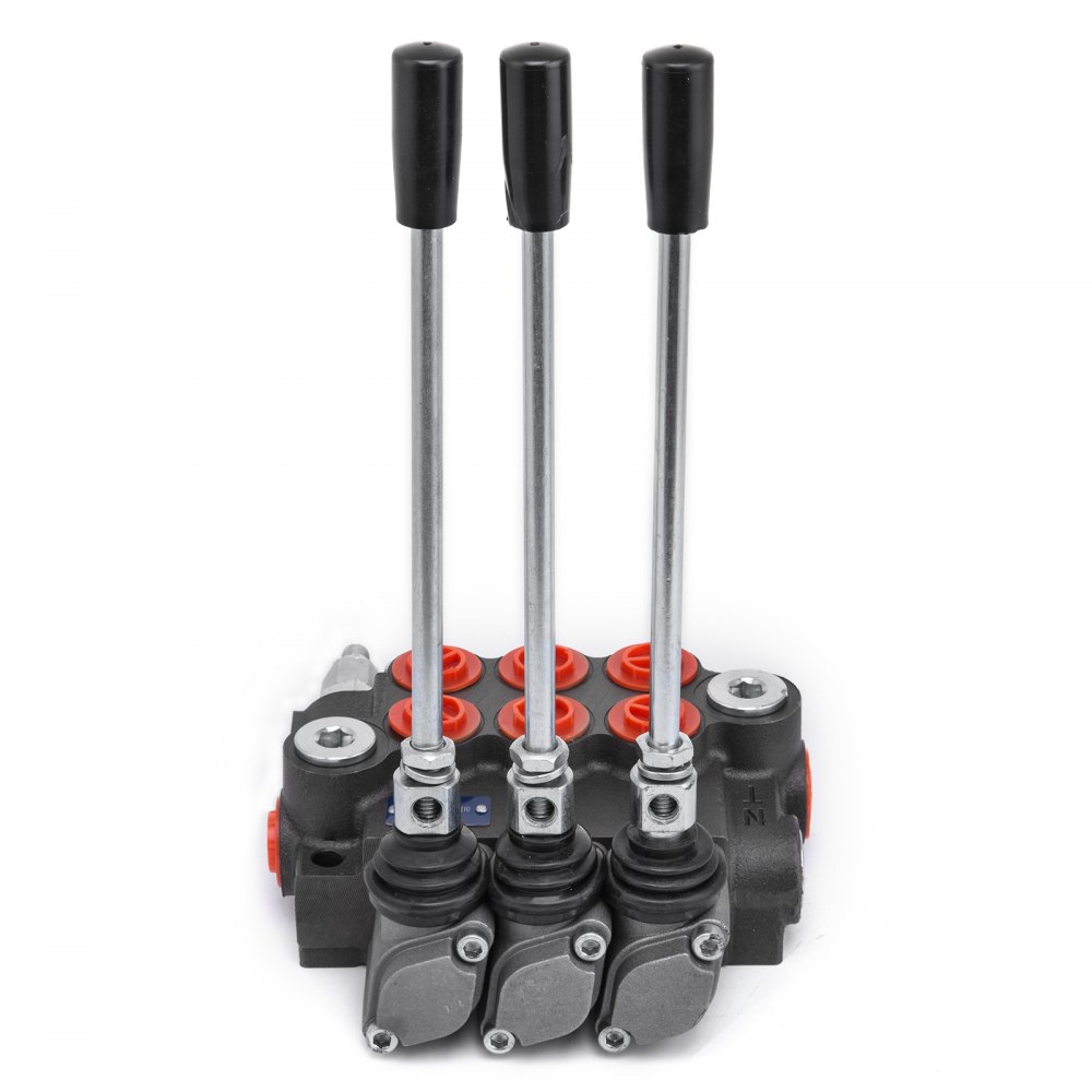 3 Spool Hydraulic Directional Control Valve Double Acting 11 GPM