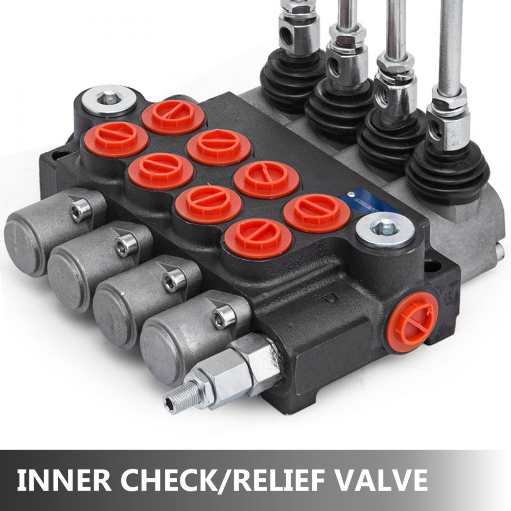 4 Spool Hydraulic Directional Control Valve 11gpm Motors Log Splitters 40l/min
