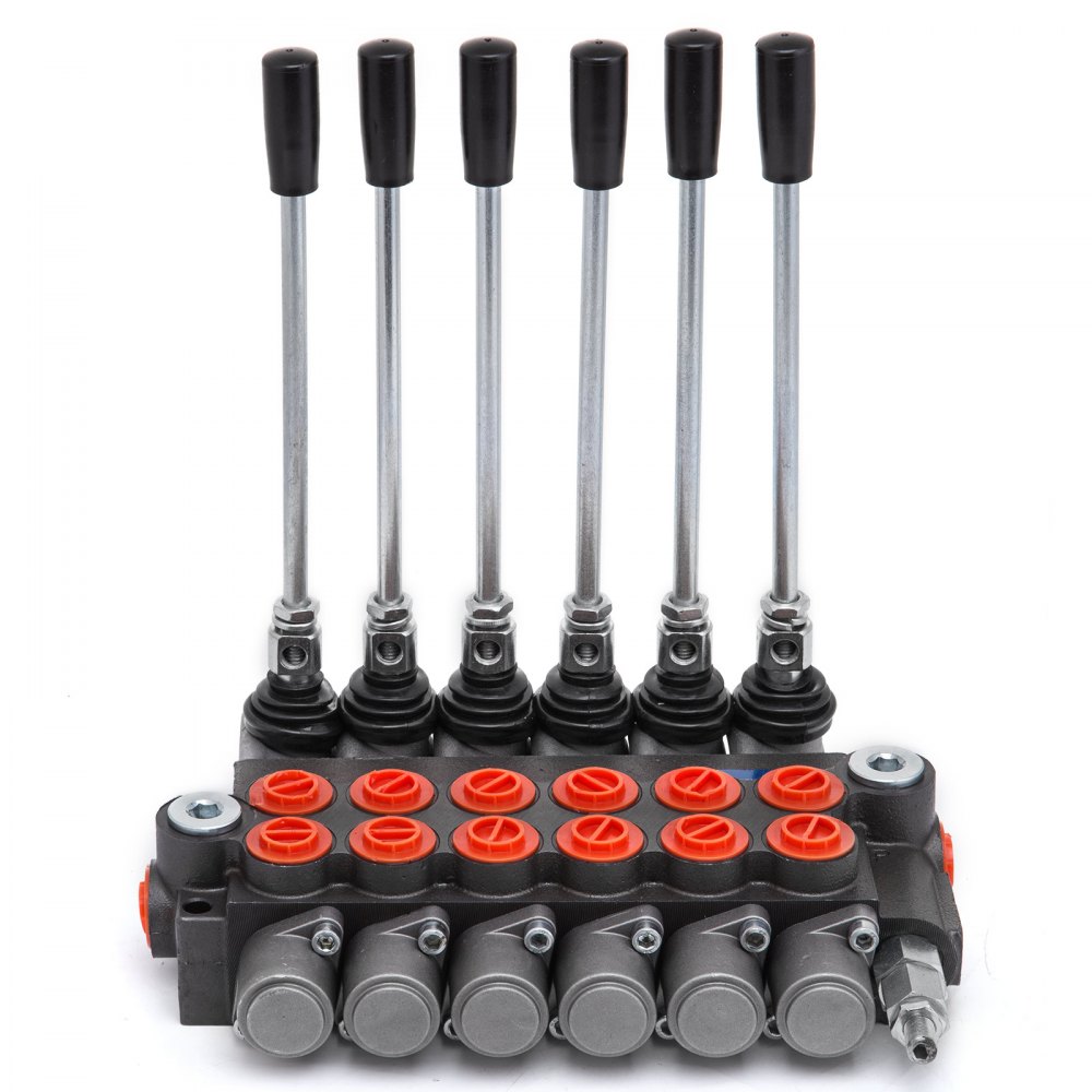 6 Spool Hydraulic Directional Control Valve 11gpm Motors Small Tractors 40l/min