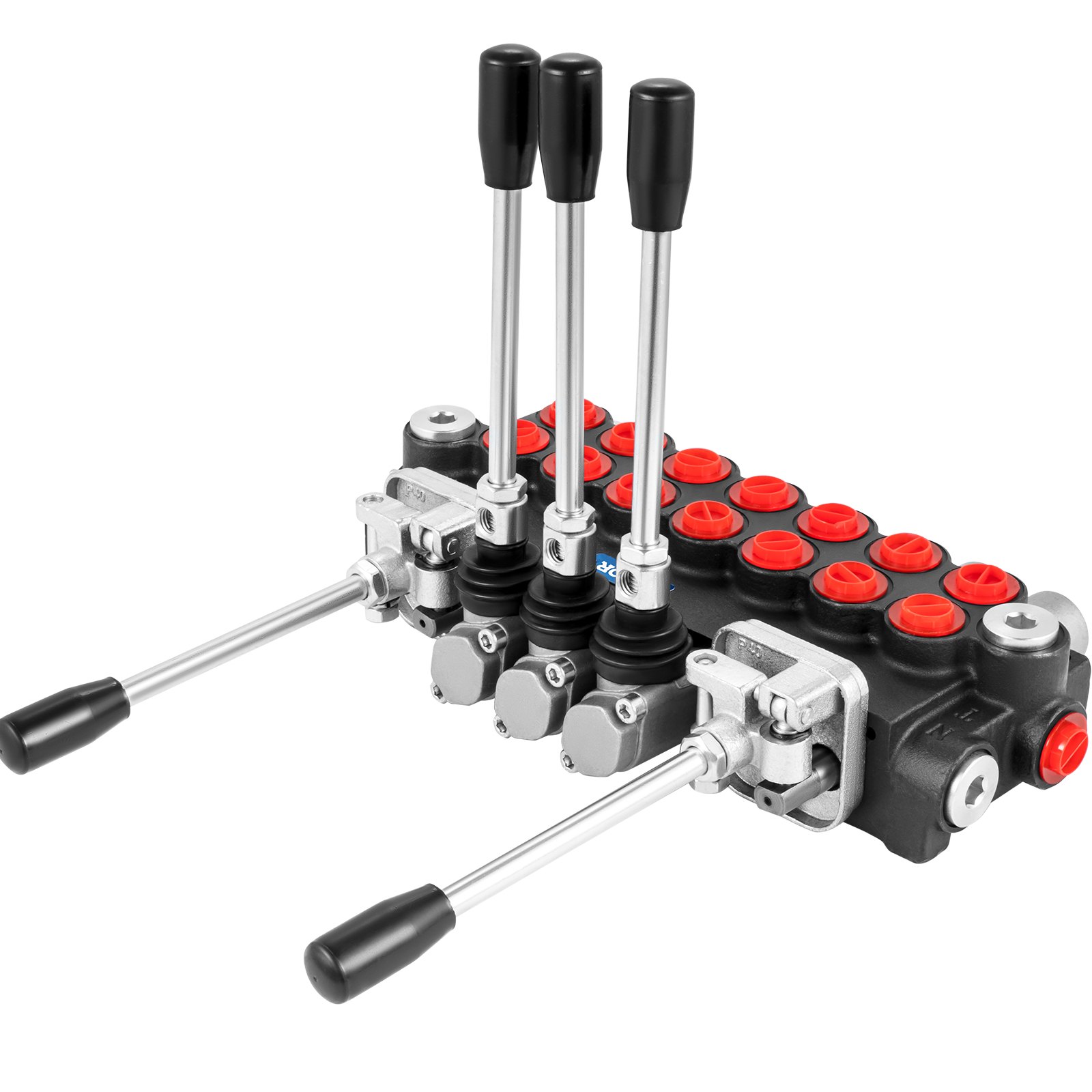 VEVOR Hydraulic Directional Control Valve, 7 Spool Hydraulic Spool Valve, 11 GPM Hydraulic Loader Valve, 4500 PSI Directional Control Valve, Hydraulic Valves And Controls For Tractors Loaders Tanks