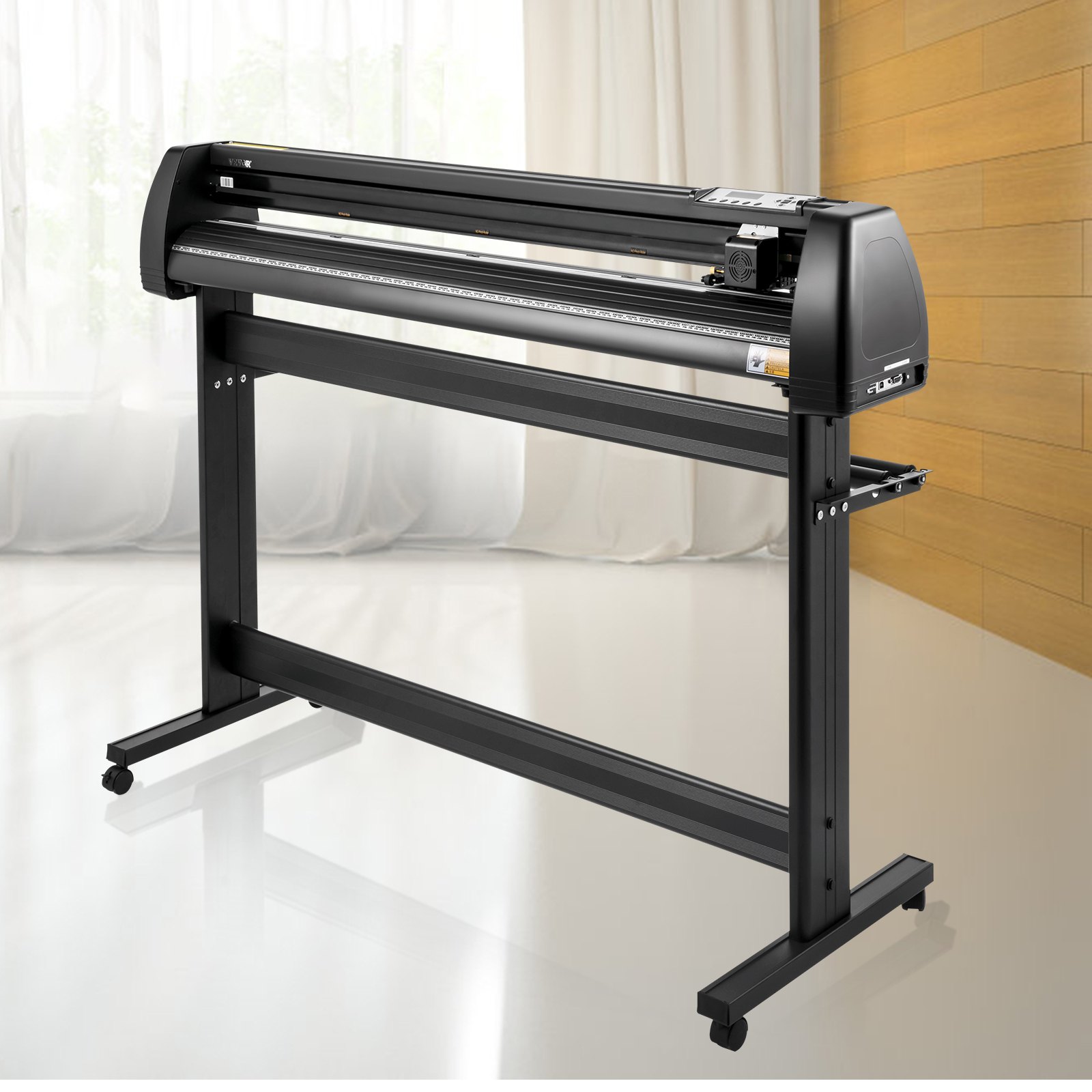 VEVOR Vinyl Cutter Machine, 53" vinylový plotter, LCD Display plotter, plotr se třemi nastavitelnými přítlačnými válečky, plotr na řezání značek, vinylová řezačka se SignCut a software SignMaster pro návrh a řezání