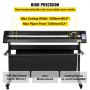 VEVOR Vinyl Cutter, 1350mm Vinyl Plotter, LED Screen Plotter Cutter, Semi-Automatical Built-in Optical Eye, Compatible with SignCut Software for Mac and Windows System with Stand