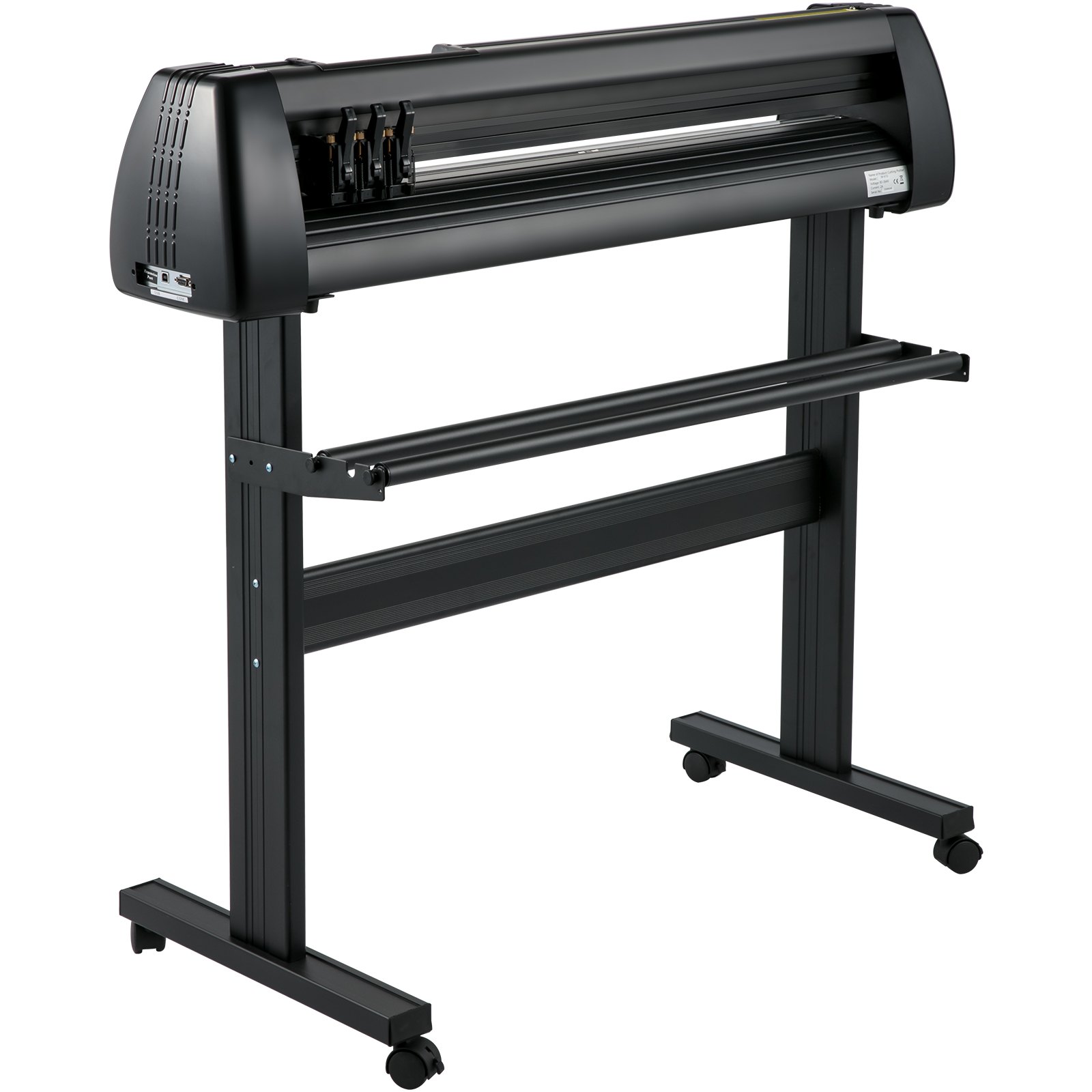 VEVOR Vinyl Cutter Machine, 34 Inch Paper Feed Cutting Plotter Bundle, Adjustable Force & Speed Vinyl Printer, LCD Display Windows Compatible Sign Making kit w/ Signmaster Software, Supplies, 3 Blades