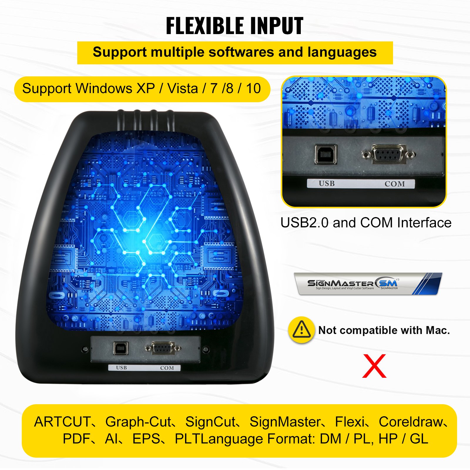 VEVOR Vinyl Cutter 53Inch Vinyl Cutter Machine Manual Vinyl Printer Plotter Cutter with Floor Stand Vinyl Plotter Adjustable Force Speed for Sign Making