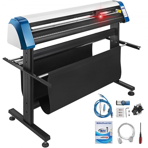 VEVOR Vinyl Cutter 53 Inch Plotter Machine Automatic Paper Feed Vinyl Cutter Plotter Speed Adjustable Sign Cutting with Floor Stand Signmaster Software