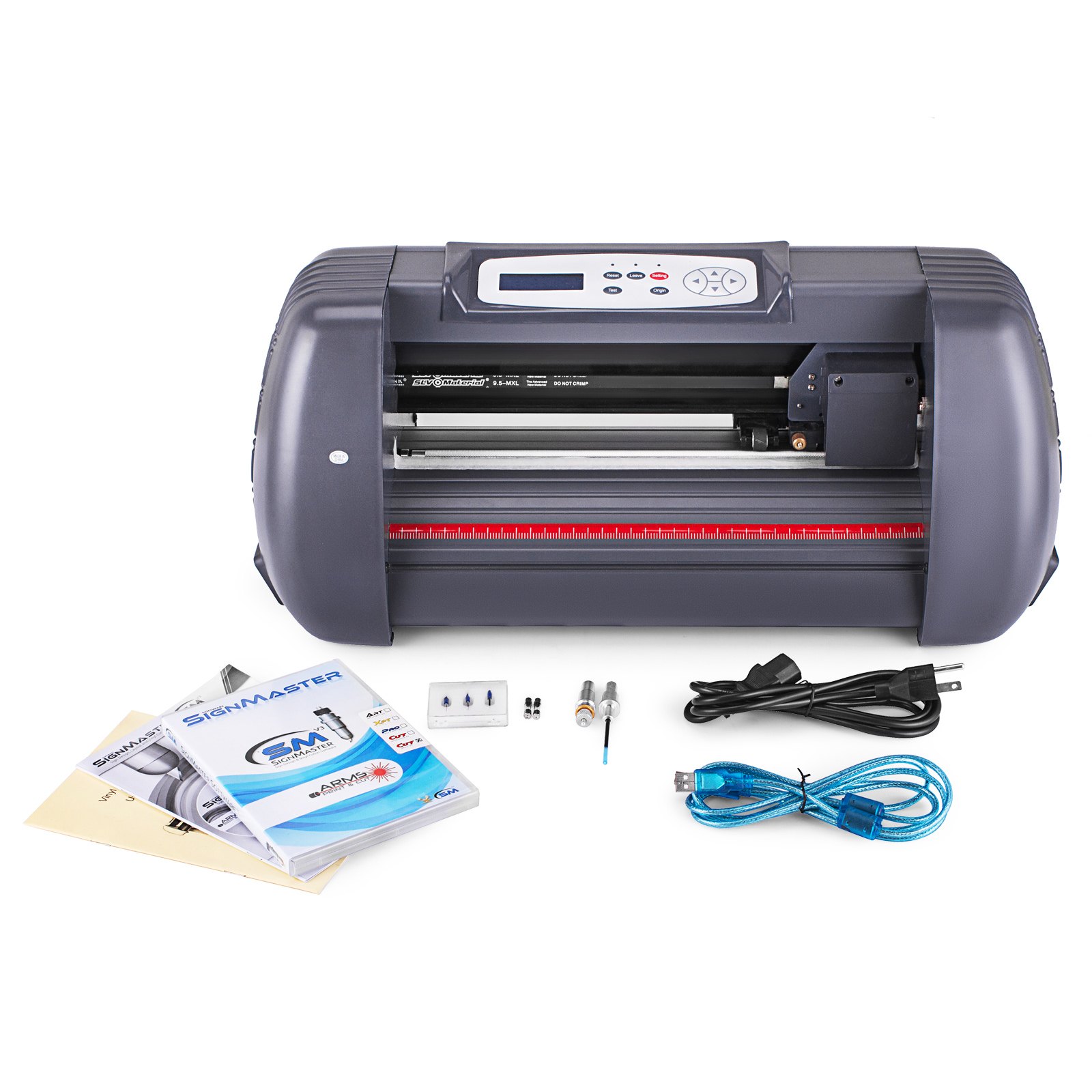 14 Inch Vinyl Cutter Machine Vinly Sign Cutting Plotter Starter Bundle Kit Software
