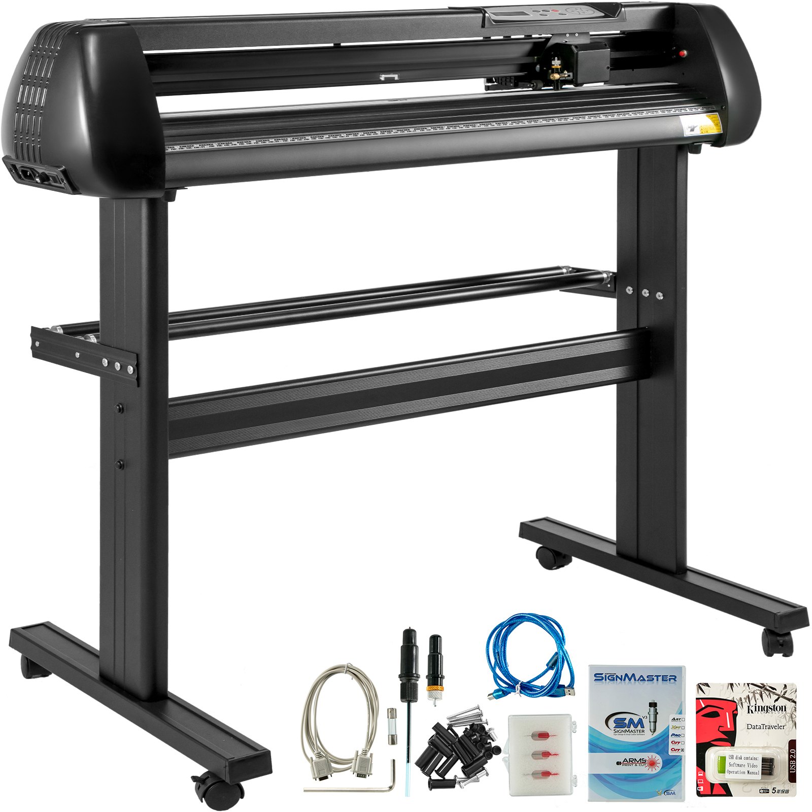 VEVOR Vinyl Cutter 28 Inch Vinyl Cutter Machine 720mm Paper Feed Vinyl Plotters with Floor Stand Vinyl Plotter Adjustable Speed for Sign Making