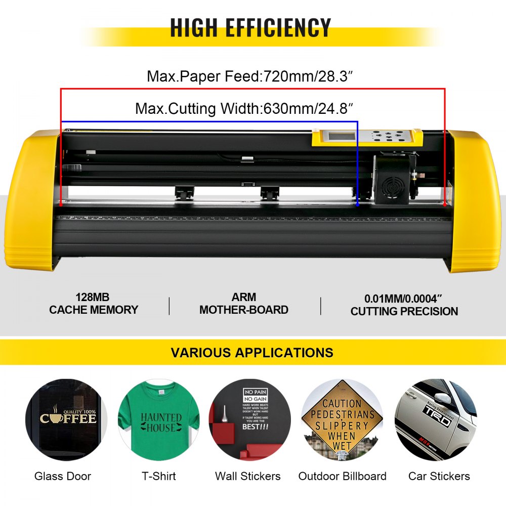 Vevor Vinyl Cutter Machinecutting Plotter 720mm Plotter Printer Vinyl Cutting