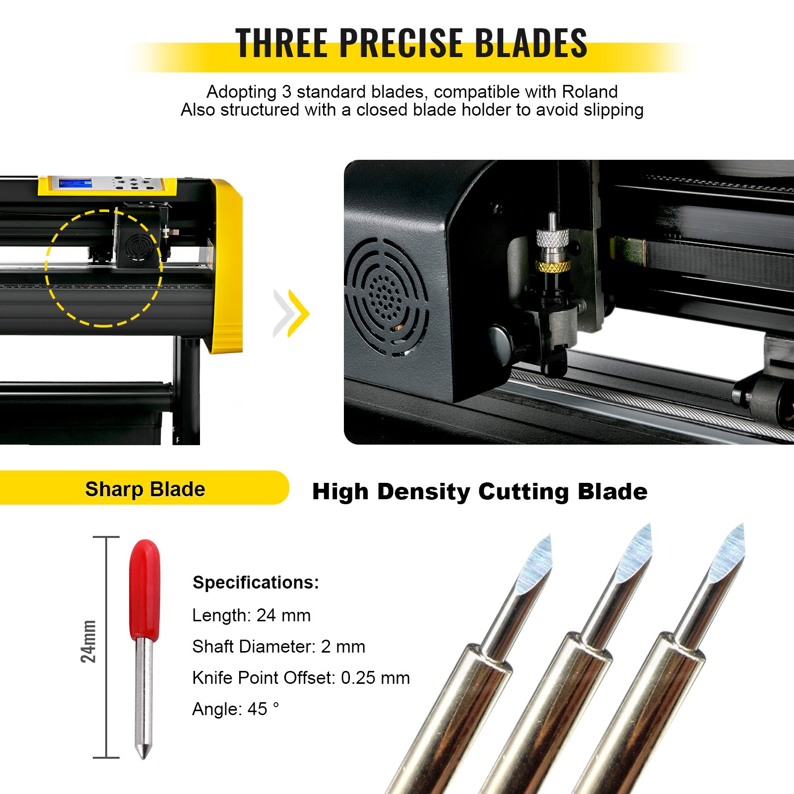 VEVOR Vinyl Cutter Machine Cutting Plotter 720mm Plotter Printer Vinyl Cutting