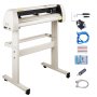 VEVOR Vinyl Cutter 28.3" Vinyl Cutter Machine Maximum Paper Feed 28inch White Vinyl Plotter Cutter Machine Vinyl Plotter with Sturdy Floor Stand Adjustable Force and Speed for Sign Making