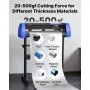 VEVOR Vinyl Cutter, 28" Vinyl Cutter Machine with 20 Blades, Maximum Paper Feed 720mm Vinyl Plotter Cutter Machine with Sturdy Floor Stand Adjustable Force and Speed for Sign Making