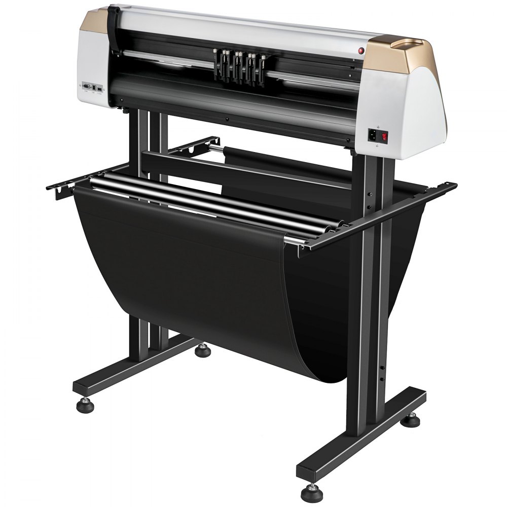 VEVOR Vinyl Cutter Machine, 720mm Cutting Plotter, Automatic Camera Contour Cutting 28” Plotter Printer with Touch Screen & Servo Motor Vinyl Cutting Machine Adjustable Force and Speed for Sign Making