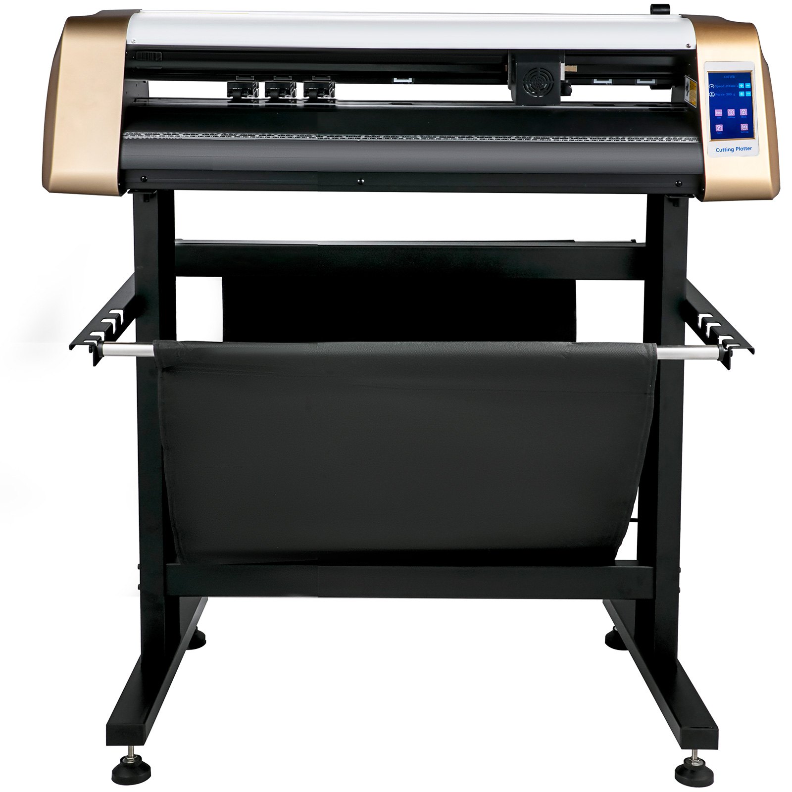 VEVOR Vinyl Cutter Machine, 720mm Cutting Plotter, Automatic Camera Contour Cutting 28” Plotter Printer with Touch Screen & Servo Motor Vinyl Cutting Machine Adjustable Force and Speed for Sign Making