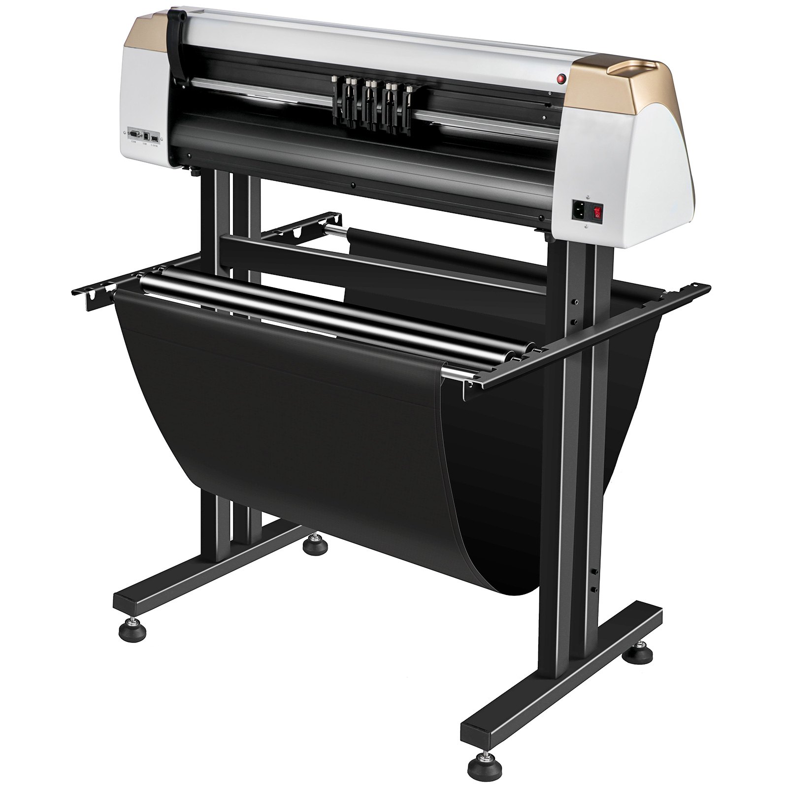 VEVOR Vinyl Cutter Machine, 720mm Cutting Plotter, Automatic Camera Contour Cutting 28” Plotter Printer with Touch Screen & Servo Motor Vinyl Cutting Machine Adjustable Force and Speed for Sign Making