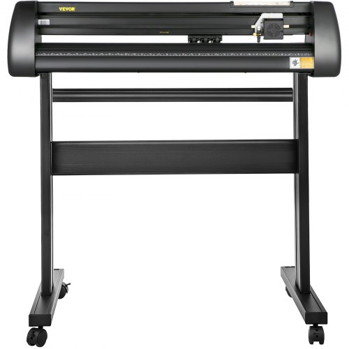 VEVOR Line Free Vinyl Cutter Machine, 720mm Vinyl Printer, 28 inch Plotter Printer U-Disk with Sturdy Floor Stand Vinyl Cutting Machine Adjustable Force Plotter Cutter Machine