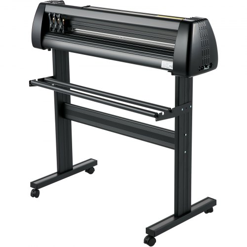VEVOR Line Free Vinyl Cutter Machine, 720mm Vinyl Printer, 28 inch Plotter Printer U-Disk with Sturdy Floor Stand Vinyl Cutting Machine Adjustable Force Plotter Cutter Machine