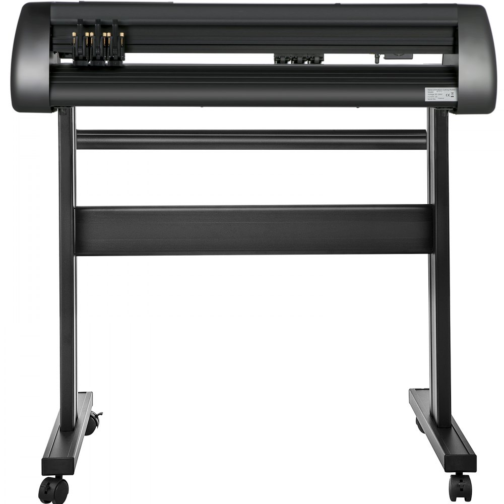 VEVOR Line Free Vinyl Cutter Machine, 720mm Vinyl Printer, 28 inch Plotter Printer U-Disk with Sturdy Floor Stand Vinyl Cutting Machine Adjustable Force Plotter Cutter Machine