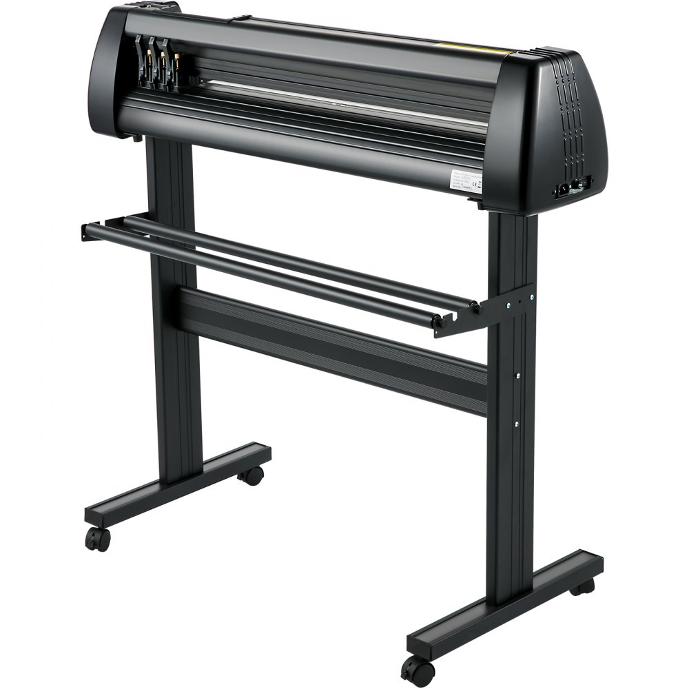 VEVOR Line Free Vinyl Cutter Machine, 720mm Vinyl Printer, 28 inch Plotter Printer U-Disk with Sturdy Floor Stand Vinyl Cutting Machine Adjustable Force Plotter Cutter Machine
