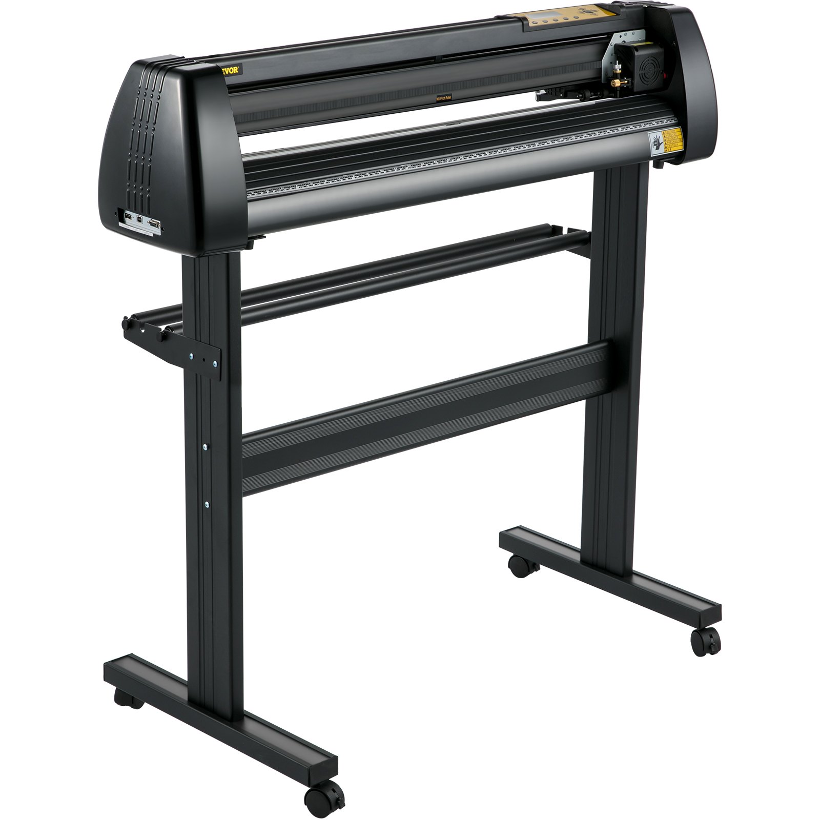 VEVOR Line Free Vinyl Cutter Machine, 720mm Vinyl Printer, 28 inch Plotter Printer U-Disk with Sturdy Floor Stand Vinyl Cutting Machine Adjustable Force Plotter Cutter Machine