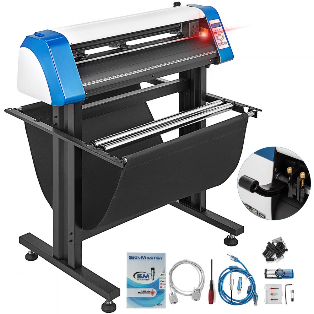 28" Automatic Vinyl Cutter Plotter Cutting Laser Print Stickers Optical Sensor