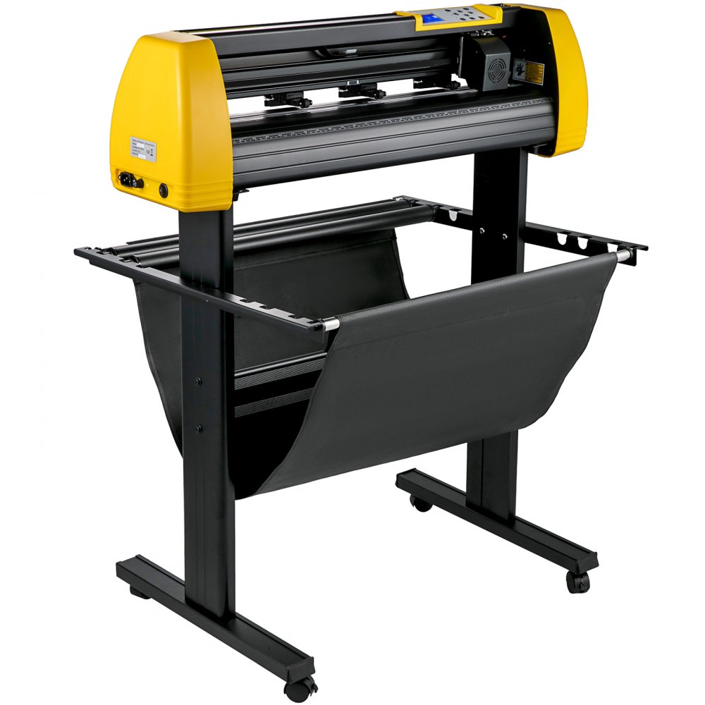VEVOR Vinyl Cutter Machine, 870mm Cutting Plotter, Automatic Camera Contour Cutting 34 in Plotter Printer with Floor Stand Adjustable Force and Speed for Sign Making Plotter Cutter