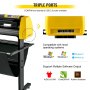 VEVOR Vinyl Cutter Machine, 870mm Cutting Plotter, Automatic Camera Contour Cutting 34 in Plotter Printer with Floor Stand Adjustable Force and Speed for Sign Making Plotter Cutter